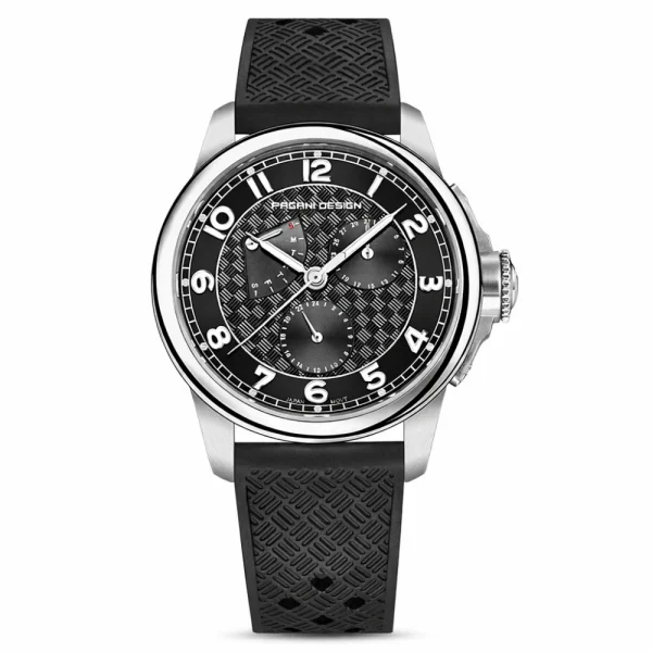 Чоловічий годинник Pagani Design PD-1780 Black-Silver-Black фото 1